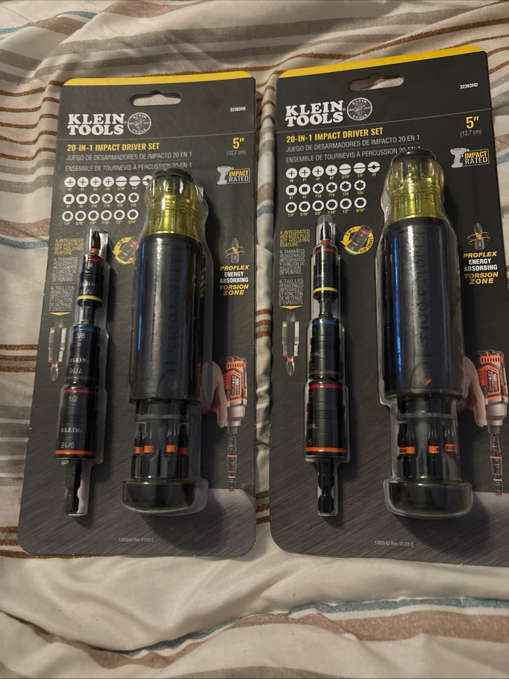 5" 20-in-1 Impact Driver Set - Black with Yellow Accent